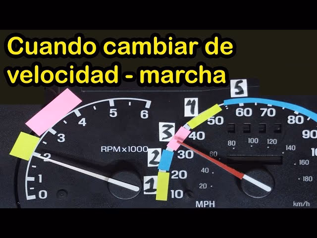 ¿Cuál es la RPM ideal para cambiar de marcha?