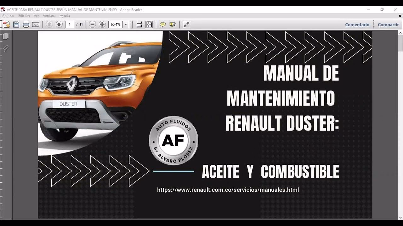 ¿Qué tipo de aceite lleva una Duster?