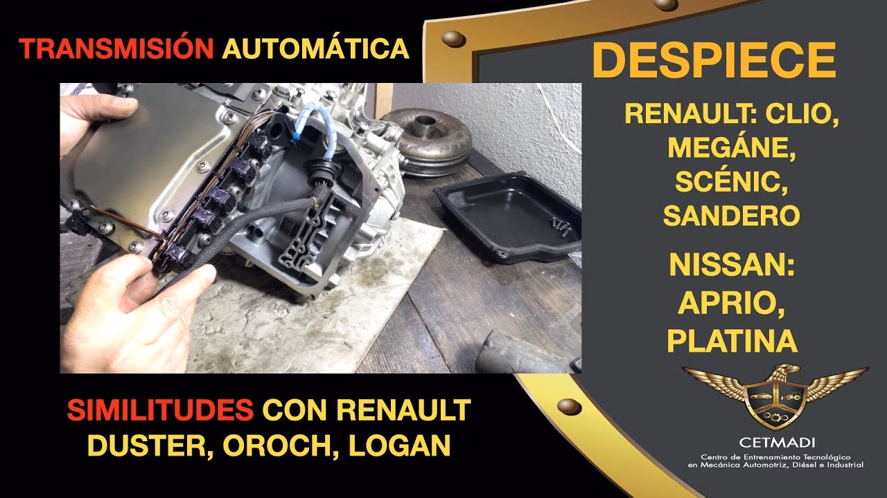 ¿Cuáles son las partes de una caja de transmisión automática?