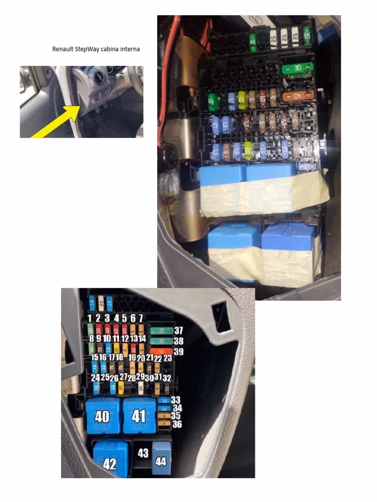 ¿Donde esta la caja de fusibles interior de fusibles?