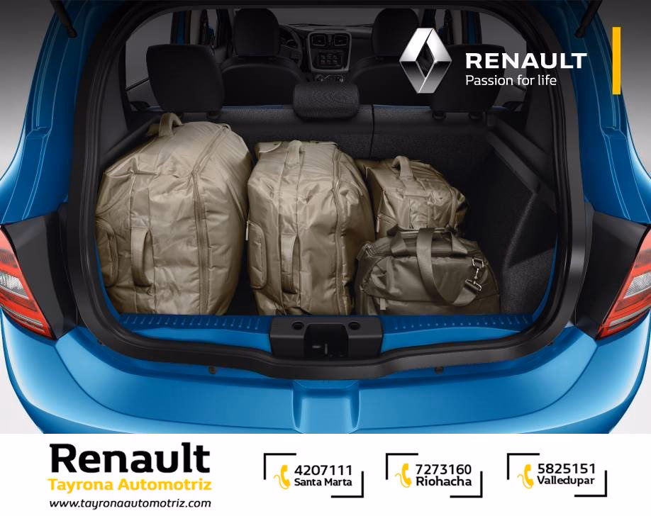 ¿Cuál es la capacidad del maletero del Renault Sandero?