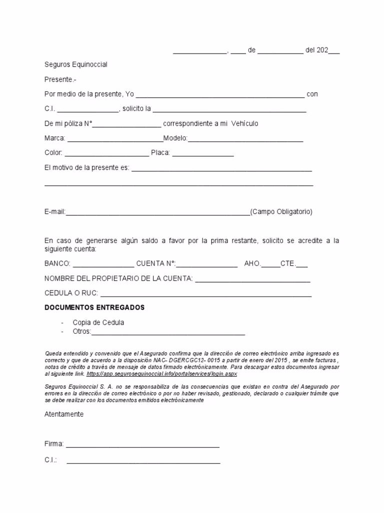 ¿Cómo solicitar la cancelación de una póliza?