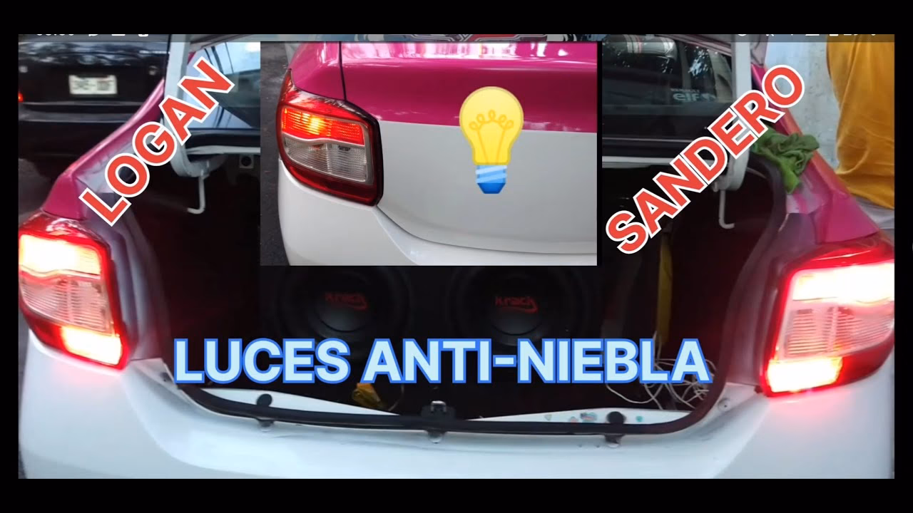 ¿Cómo se activan las luces antiniebla traseras?