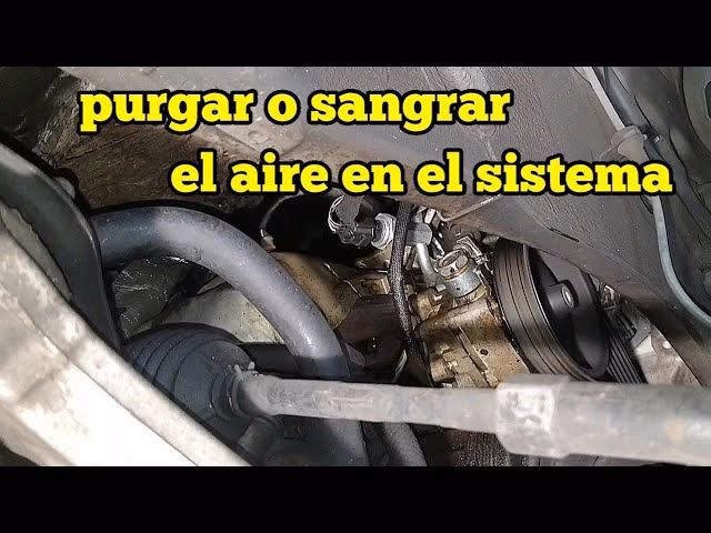 ¿Cómo se purga el aire en el sistema de alimentación diesel?