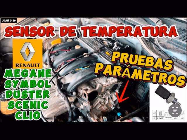 ¿Cuál es el símbolo de la temperatura del motor?