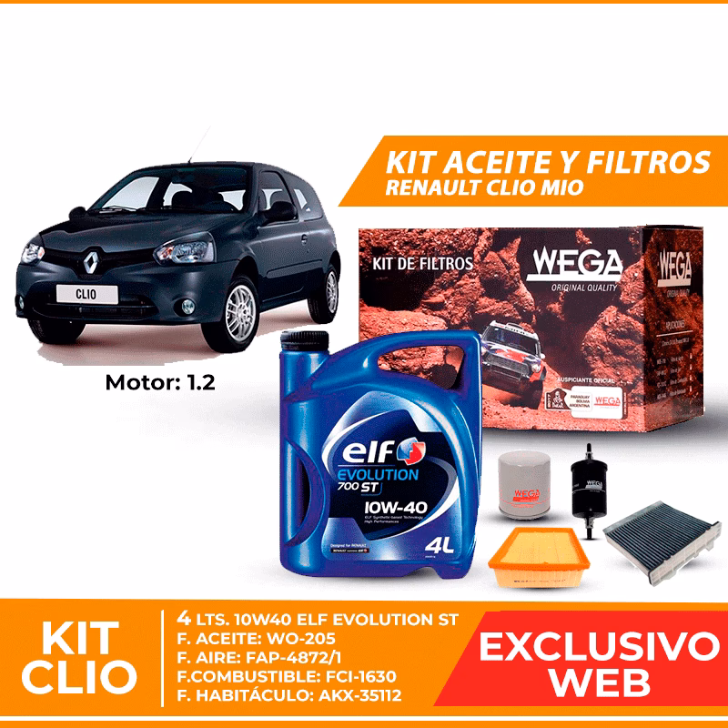 ¿Cuántos litros de aceite lleva el Renault Clio?