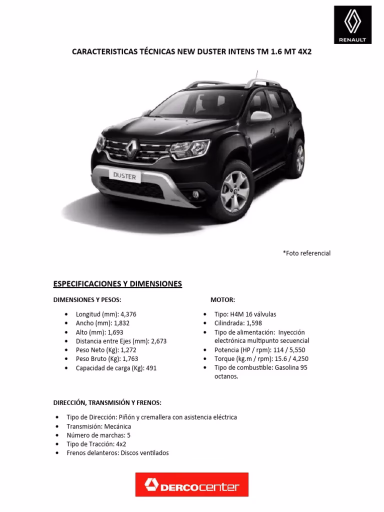 ¿Cuáles son las características del Renault Duster?