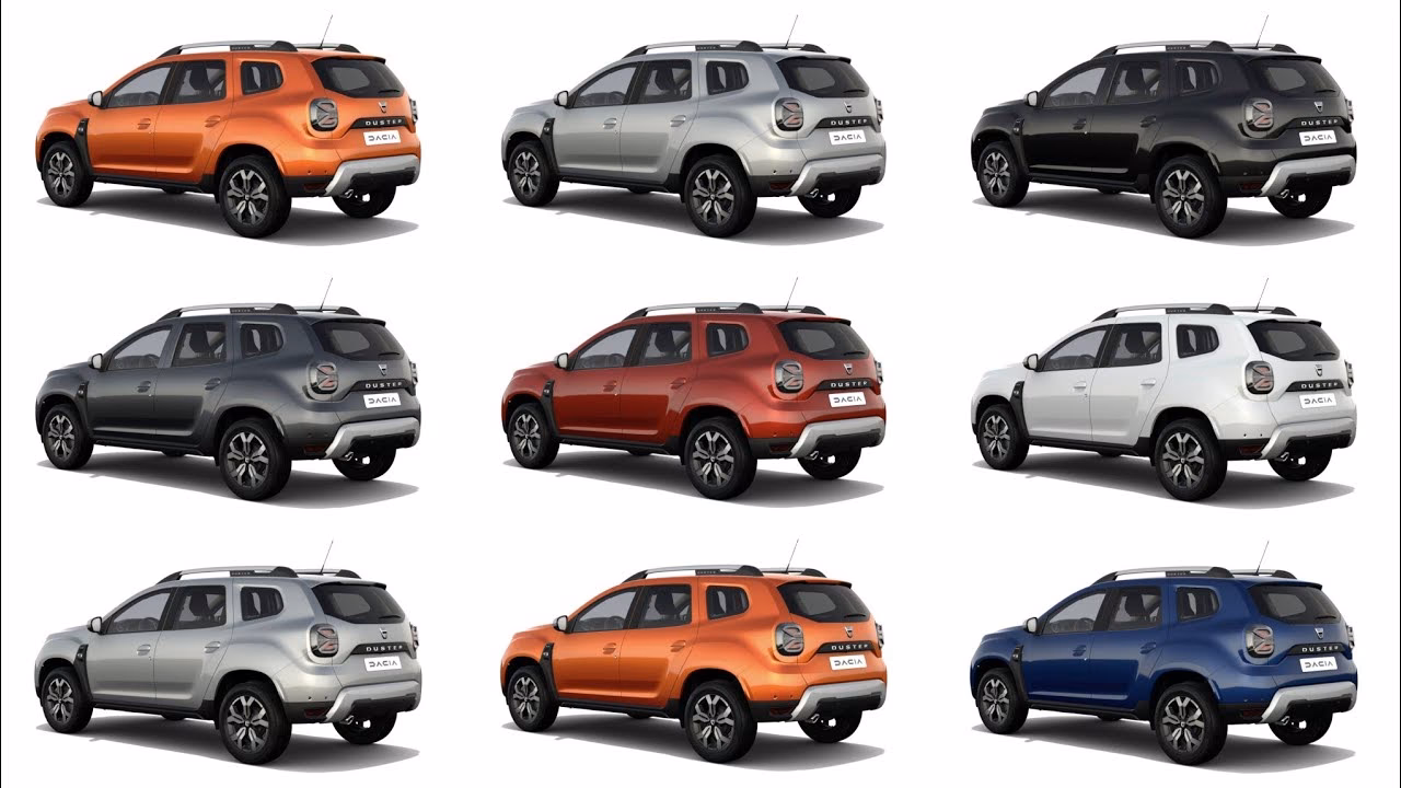 ¿Cuáles son los colores del Duster 2018?