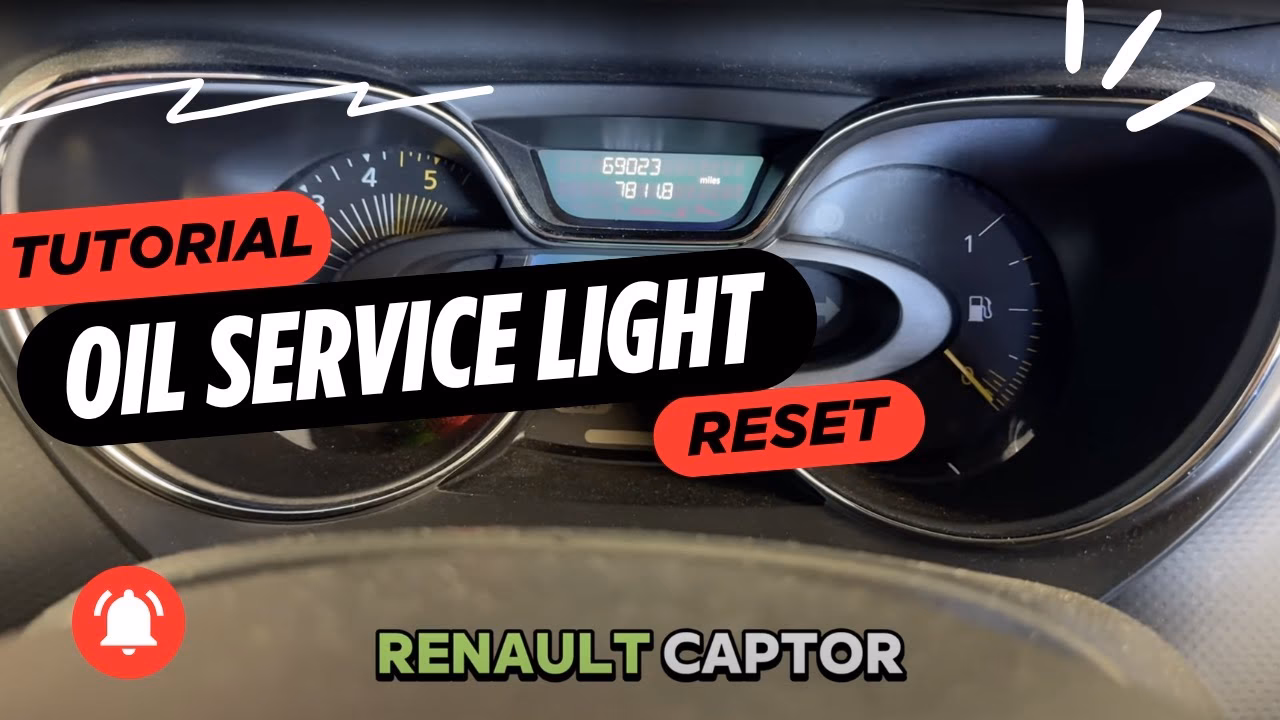How do you turn off the service light on a Renault Captur?