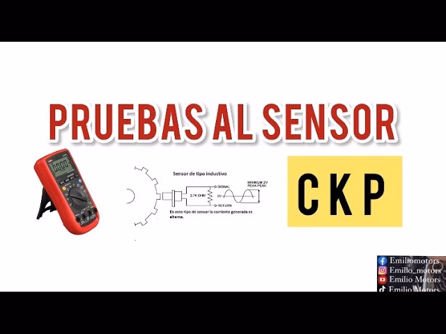 ¿Qué voltaje debe tener el sensor CKP?