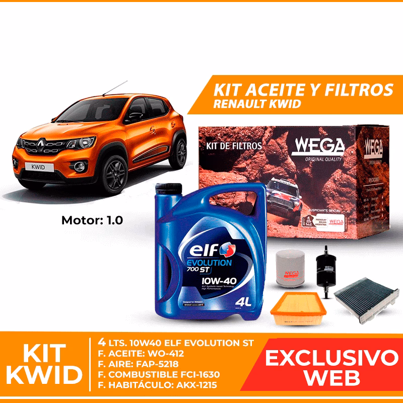 ¿Qué tipo de aceite se le echa al Renault Kwid?
