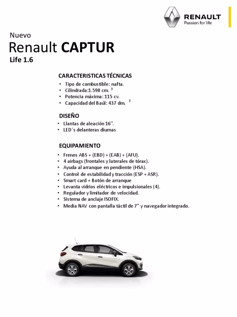 ¿Qué motor tiene la Renault Captur?