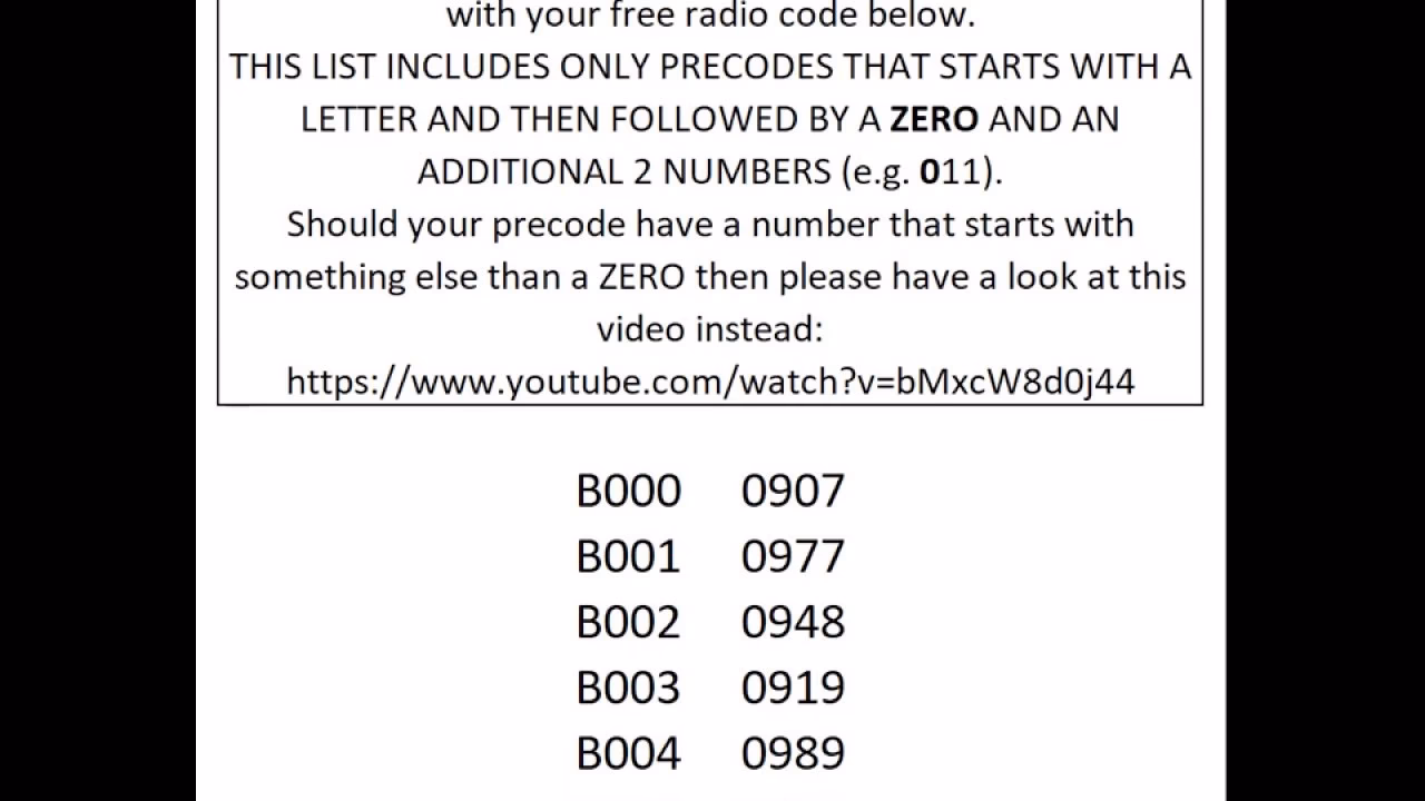 How do I get My Renault radio code online for free?