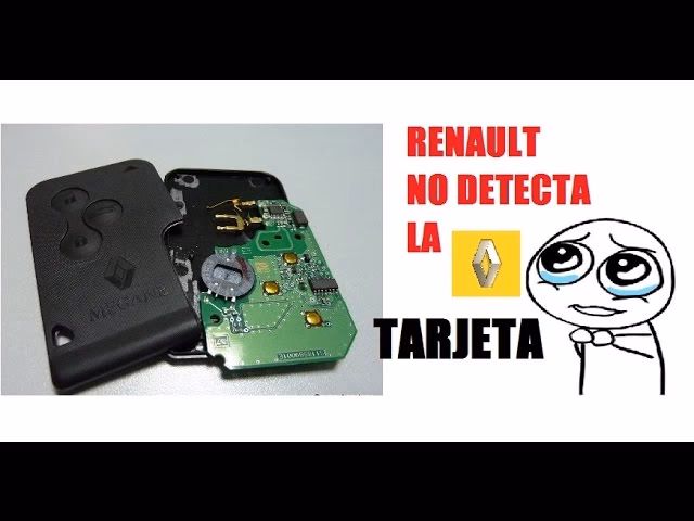 ¿Por qué no funciona mi tarjeta llave Renault?