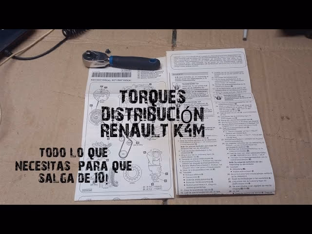 ¿Cual es el torque en una tuerca de rueda de 4 ruedas de Renault?